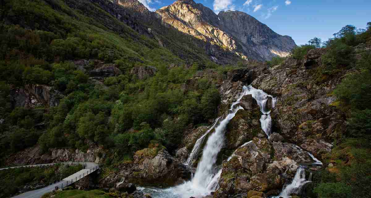 自然风光 高山流水 小溪