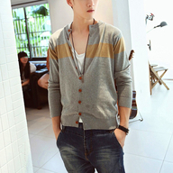 诺奇男士<em>名族风</em>条纹<em>羊毛衫</em> 毛衣 男 J1007