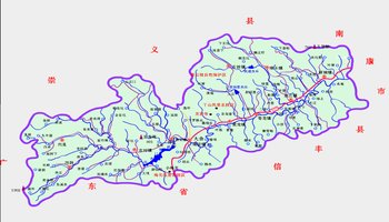 大余县整体地图