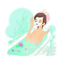 给美女按摩