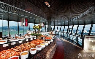 澳门旅游观光塔360旋转自助餐厅成人周末