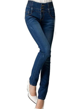 韩伊火玫瑰 2013新款女牛仔裤 显瘦小脚裤牛仔