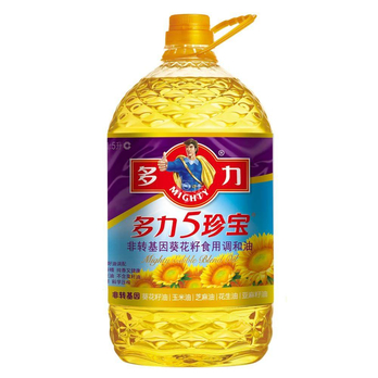 多力 5珍宝 非转基因葵花籽食用调和油 5L\/桶 X