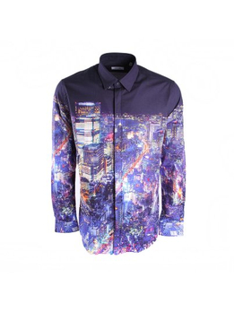 Moschino 莫斯奇诺 男士<em>深蓝</em>纯棉<em>开衫</em>长袖休闲