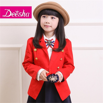笛莎童装2014新款春装英伦风女童西装<em>儿童春</em>
