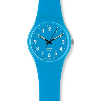 <em>Swatch</em> <em>斯沃琪</em> <em>女士</em>独特光泽<em>手表</em> 浅蓝色 GS1