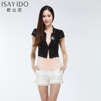 傲丝度 <em>夏装</em>欧美蕾丝<em>小马甲</em>女新款 黑色 XXL -