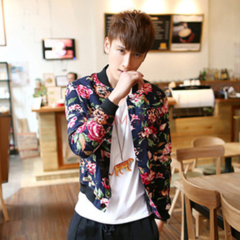 货到付款 秋冬季新款 男韩版潮外套时尚修身立