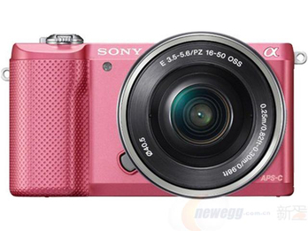 SONY 索尼 ILCE-5000L 微单相机 粉色 - 含 E P