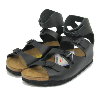 制造勃肯Birkenstock软木中底真皮罗马凉鞋三