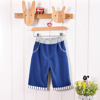 良质工房 夏季<em>男童</em>宝宝纯棉<em>短裤</em> <em>深蓝色</em> 73cm