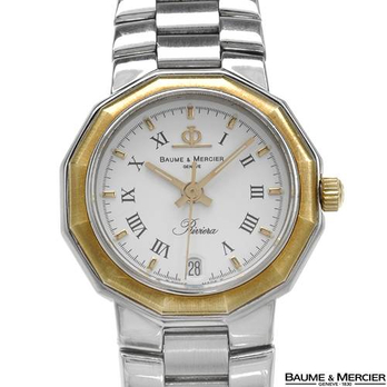 正品Baume and Mercier<em>名仕</em>不锈钢石英<em>女表</em> -