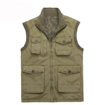 Camel 骆驼 户外<em>男装</em> 正反两穿个性功能<em>马甲</em> 纯