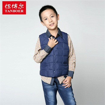 坦博尔男童装 2013新款男童装保暖<em>羽绒马甲</em> 坎