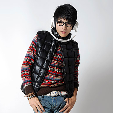 混合二次方 男士<em>开衫棉背心</em>男装棉马夹L04E1