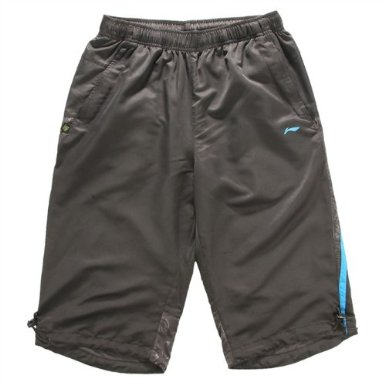 <em>Li Ning</em> <em>李宁 男运动短裤</em>七分裤 AKQG049-1 黑