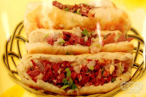 仅售6.5元,市场价7元的驴肉火烧1份,无需预约【