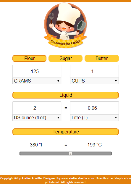 Converter for cooks截图2