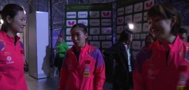 同样是回应被刘诗雯0-11,丁宁十分尴尬,陈梦大