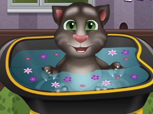 宝贝汤姆猫洗澡,宝贝汤姆猫洗澡小游戏,360小