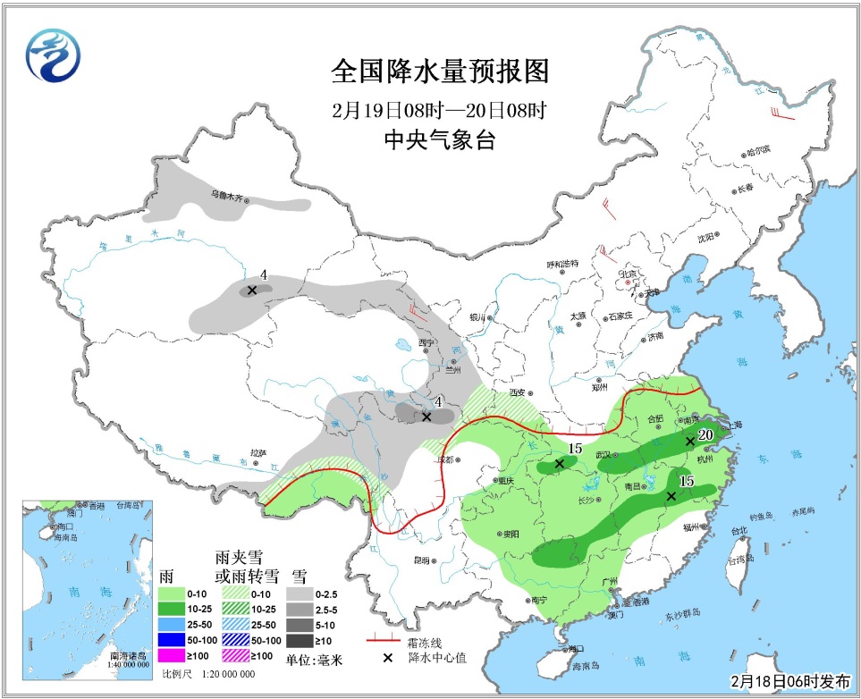 未来三天天气预报:20日起我国大部将有冷空气活动