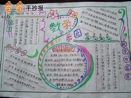 手抄报五年级数学图画设计该怎么设计_360问