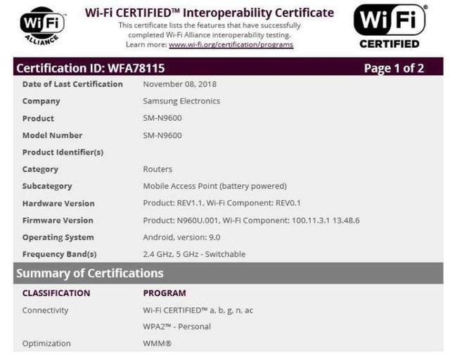 三星Note9安卓9.0获认证,三星Note8只能降价,