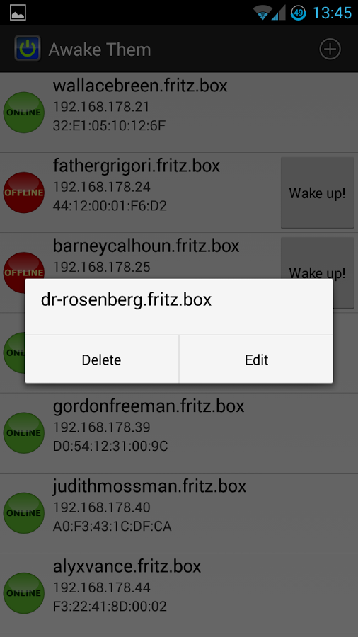 Awake Them - Wake on LAN截图3