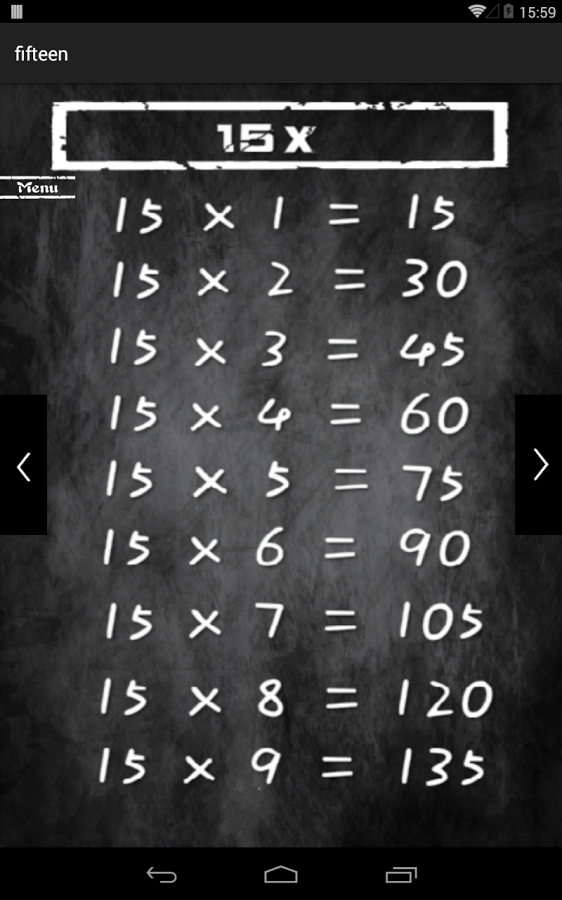 multiplication table截图2