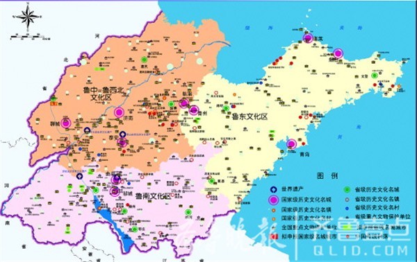 《山东省城镇体系规划(2011-2030年)》城镇空间布局规划图