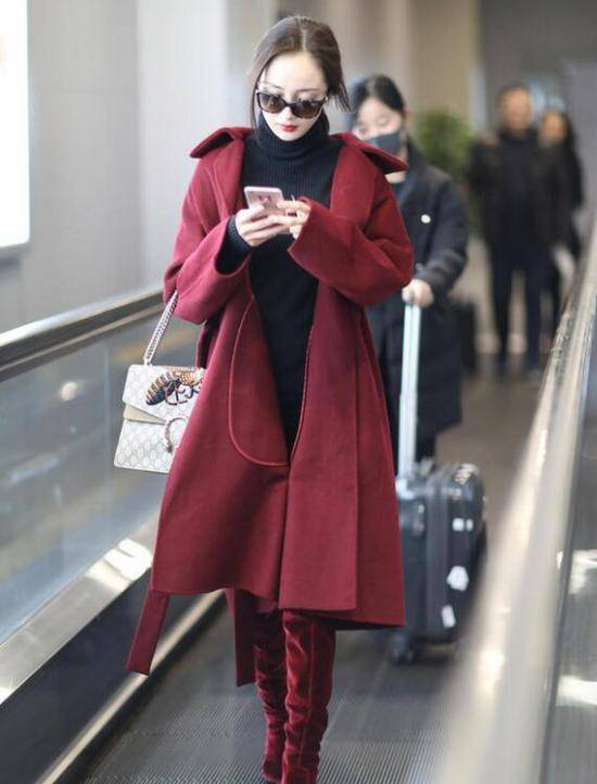 红色汉服大衣穿搭技巧,红色汉服女装图片