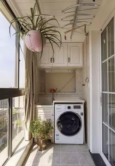 阳台洗衣机柜这样打,超级漂亮又实用!装修完邻
