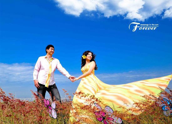 下个月中旬要去拍婚纱照了,现在再婚礼工场选