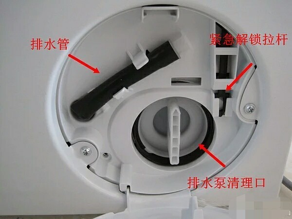 西门子洗衣机排污阀如何打开