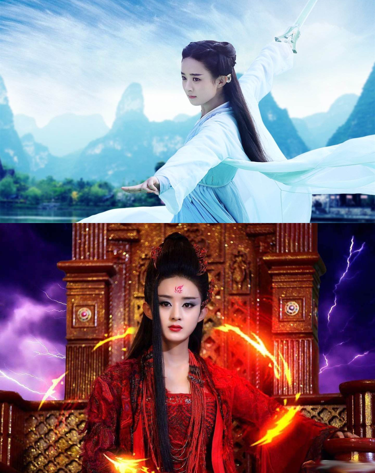 佘诗曼一个眼神变化让人背后发凉，不靠眼线红唇也能黑化成功