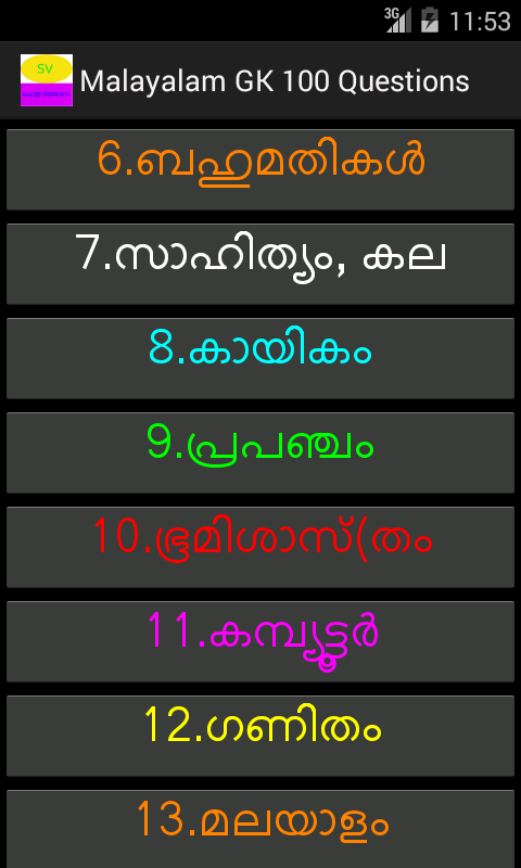 Malayalam GK General Knowledge截图19