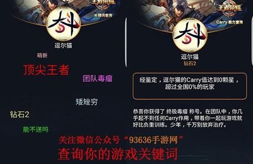 杨幂《王者荣耀》游戏昵称HelloFox 王者段位