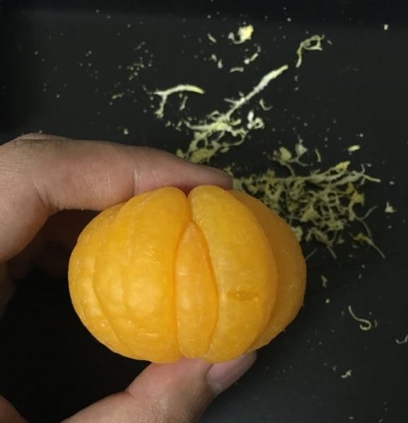 强迫症不能忍!日本网友吃橘子,花半小时坚持