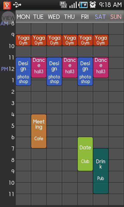 课程表 Timetable Spread！2截图1