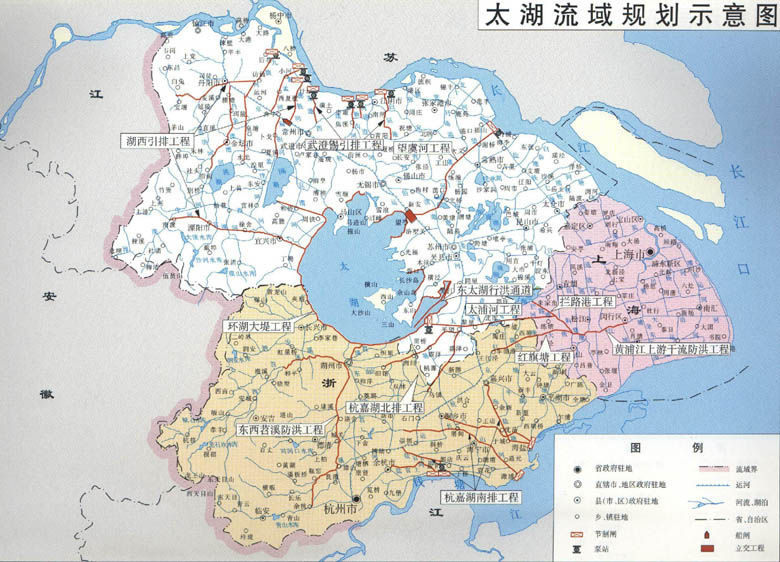 环太湖流域地图
