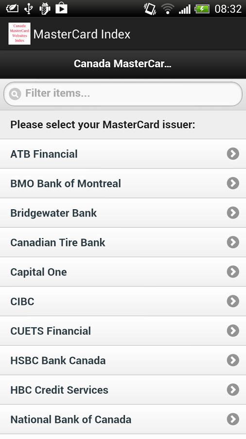 canada mastercard index