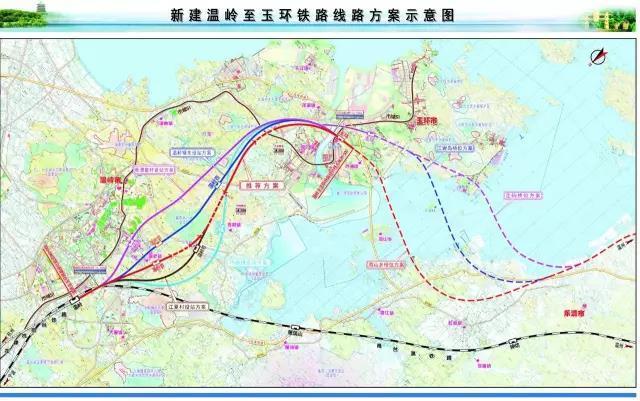 新建杭绍台高铁(温岭至玉环段)北起在建杭绍台铁路温岭站,向南经温岭