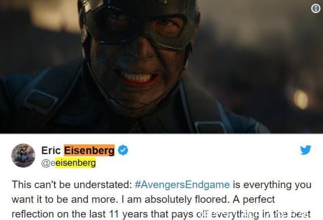 《复联4》首波影评解禁最史诗的漫威电影,影评