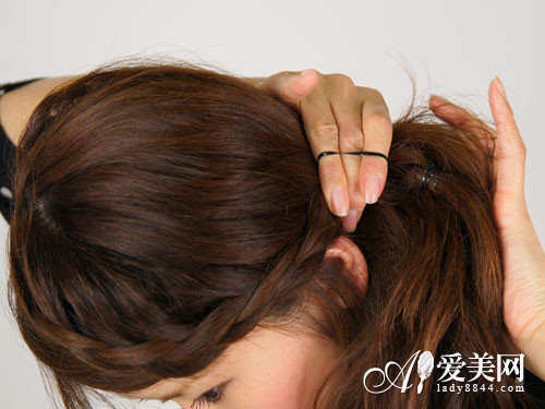 刘海编发教程图解DIY甜美范扎发_360问答