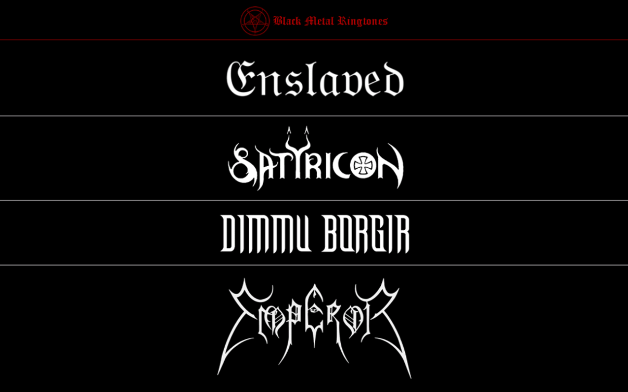 black metal ringtones