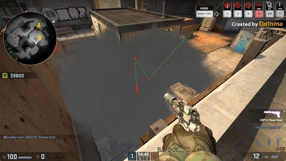 csgo-闲来无事研究overpass上的投掷物