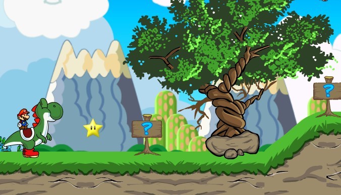 马里奥和耀西冒险,马里奥和耀西冒险小游戏,360小游戏-360游戏库