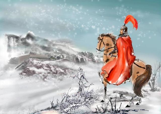 这首著名边塞诗,铿锵豪壮,紧促有力,给人以雄浑