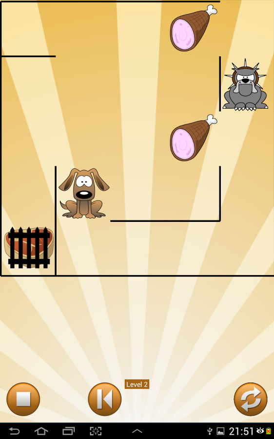 Bulldog find bones Maze puzzle截图2