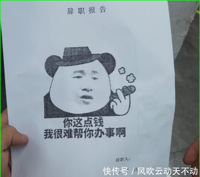 员工用表情写辞职信,求再见们的阴影表情面心理包世界领导了图片